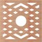 Ekena Millwork Chevron Wood Fretwork Pierced Ceiling Medallion, Cherry, 20"OD x 5 1/8"ID x 3/8"T CMWP20X20X0375CHCH - alternate 5